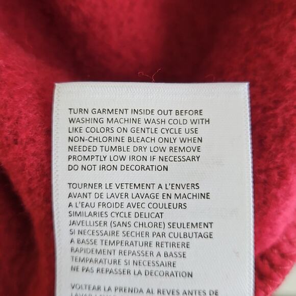 Champion x Stanford University Quater Zip Pullover Red Sweatshirt | Women's M - Picture 14 of 14